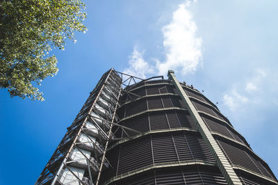 Low angle view of modern building against sky