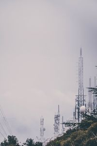 Cranes at construction site