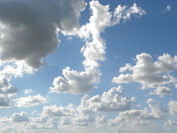 Low angle view of clouds in sky