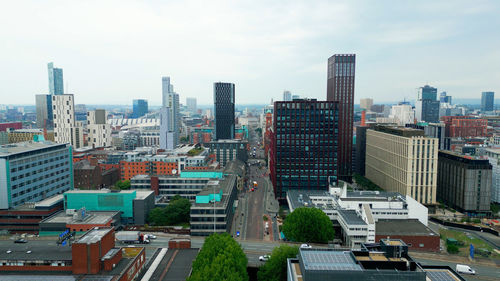 Cityscape against sky