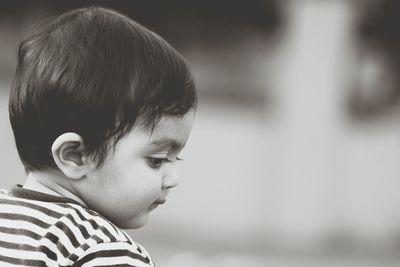 Close-up of baby boy