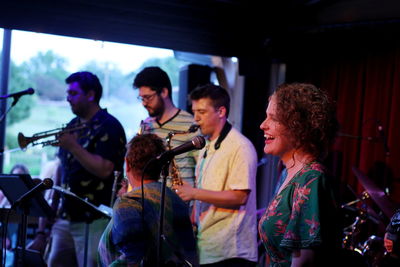 Group of people playing guitar