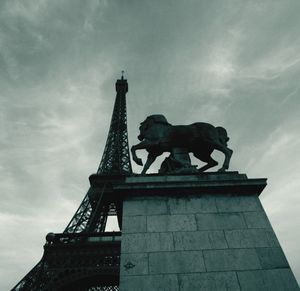 Low angle view of statue