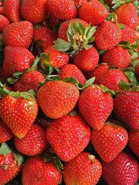 Full frame shot of strawberries