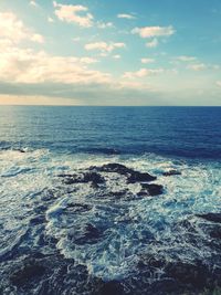 Scenic view of sea against sky