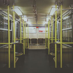 Interior of train