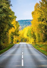 Road passing through landscape