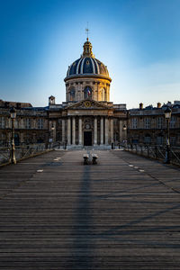 View of historic building against sky in city