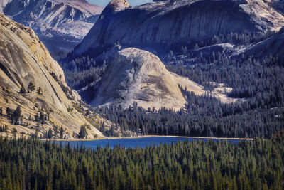 Scenic view of snowcapped mountains