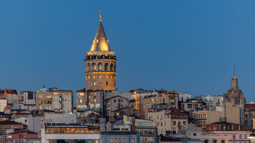 Galata tower in istanbul, galata tower, turkey, istanbul cityscape in turkey with galata tower.