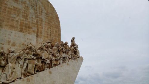 Low angle view of statue