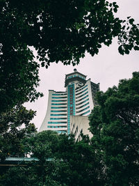 Low angle view of buildings against sky