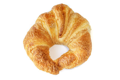 Close-up of heart shape over white background