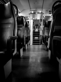 Interior of train