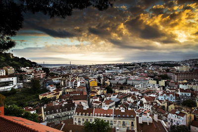 Cityscape at sunset