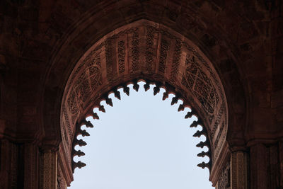 Low angle view of historical building