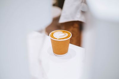 Close-up of coffee on table