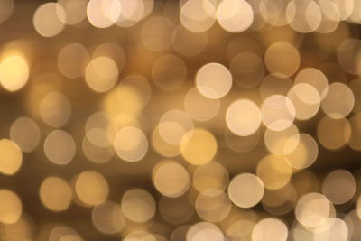 Defocused image of illuminated lights