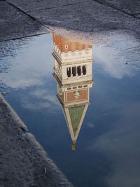 Reflection of clouds in water