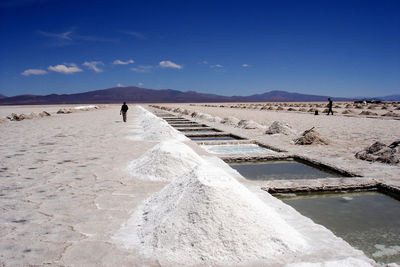 Salinas grandes in salta province, argentina