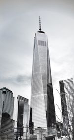 Low angle view of one world trade center