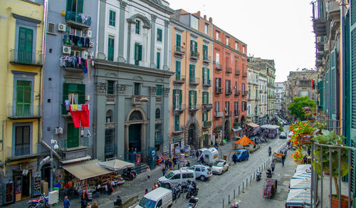 People walking on street in city