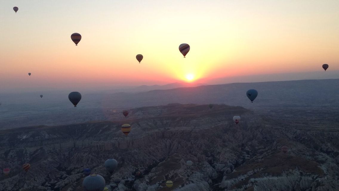 SUNSET OVER LANDSCAPE