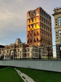 Low angle view of building against sky