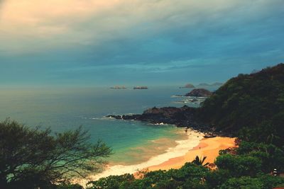 Scenic view of sea against sky