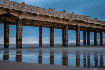 Pier on beach