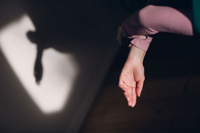 Low section of person legs
