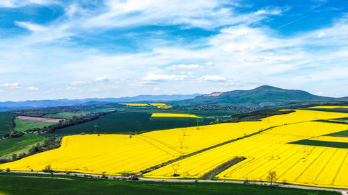 Scenic view of landscape against sky