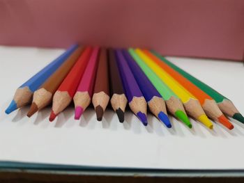 Multi colored pencils