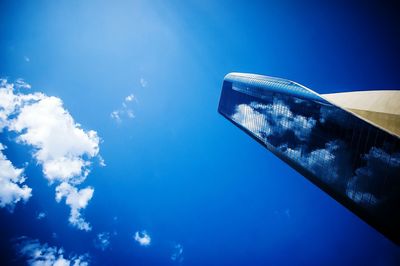 Low angle view of blue sky