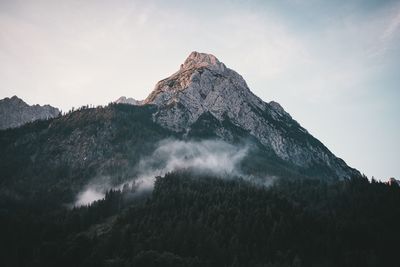 Scenic view of rocky mountains against sky