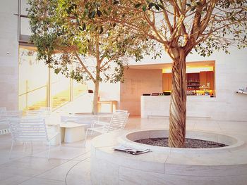 Built structure with trees in background