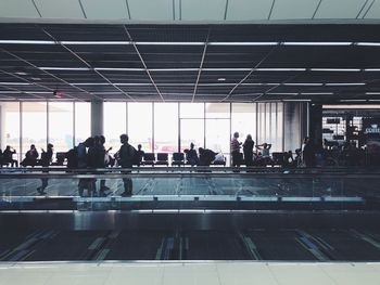 People waiting at airport