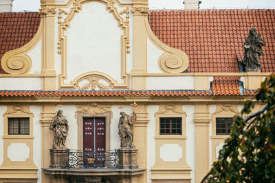 Low angle view of historical building