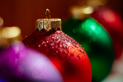 Close-up of christmas decoration