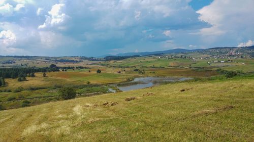 Scenic view of landscape against sky