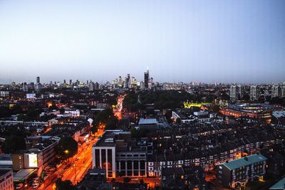 Aerial view of city