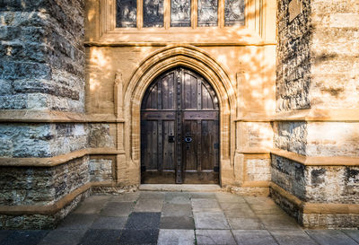 Entrance of historic building