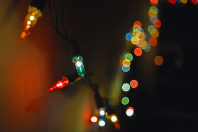 Defocused lights at night