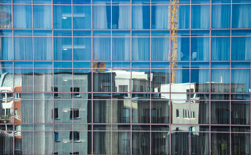 Full frame shot of glass building