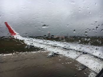 Raindrops on glass window