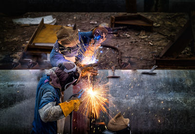 Man working at factory