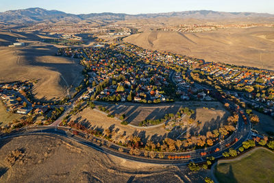 Aerial view of san ramon, san francisco east bay, california