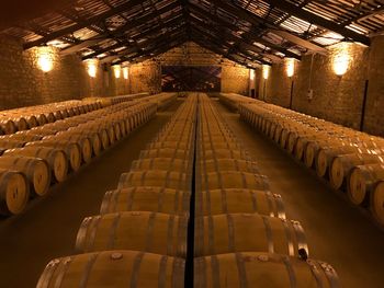 Wine cellar - oak casks. structure designed by eiffel ..