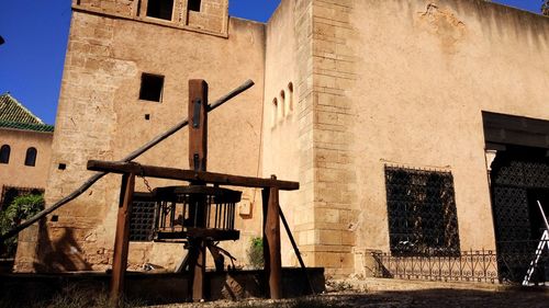 Low angle view of old building