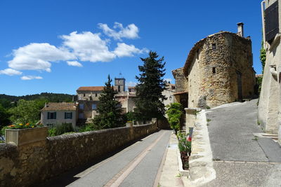 Panoramic view of built structure against sky